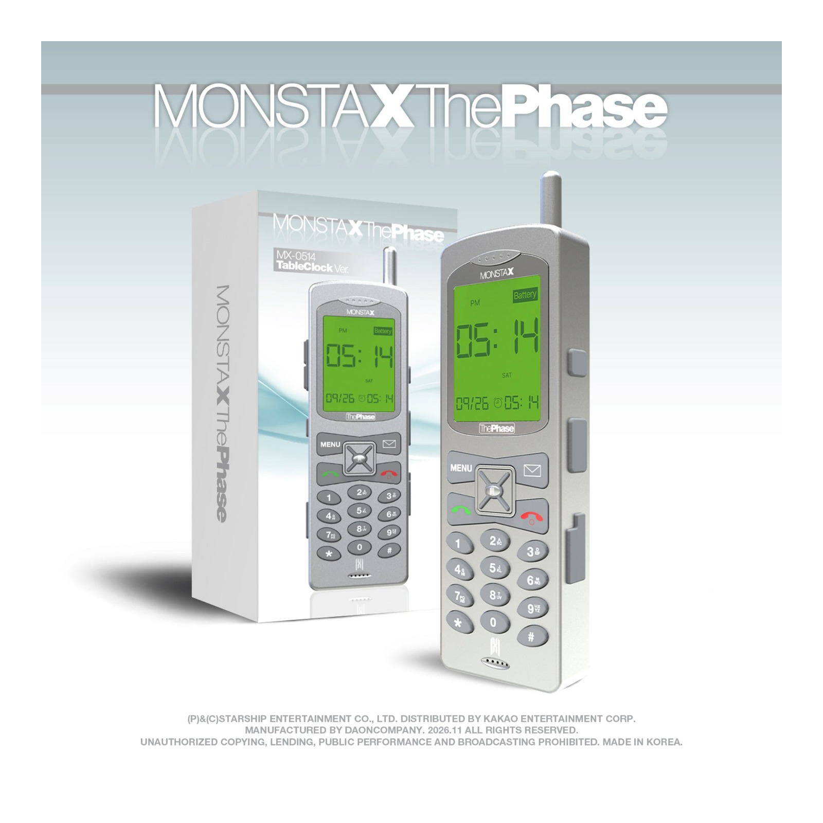 (MX-0514 Table Clock ver.) MONSTA X EP The Phase — Product image