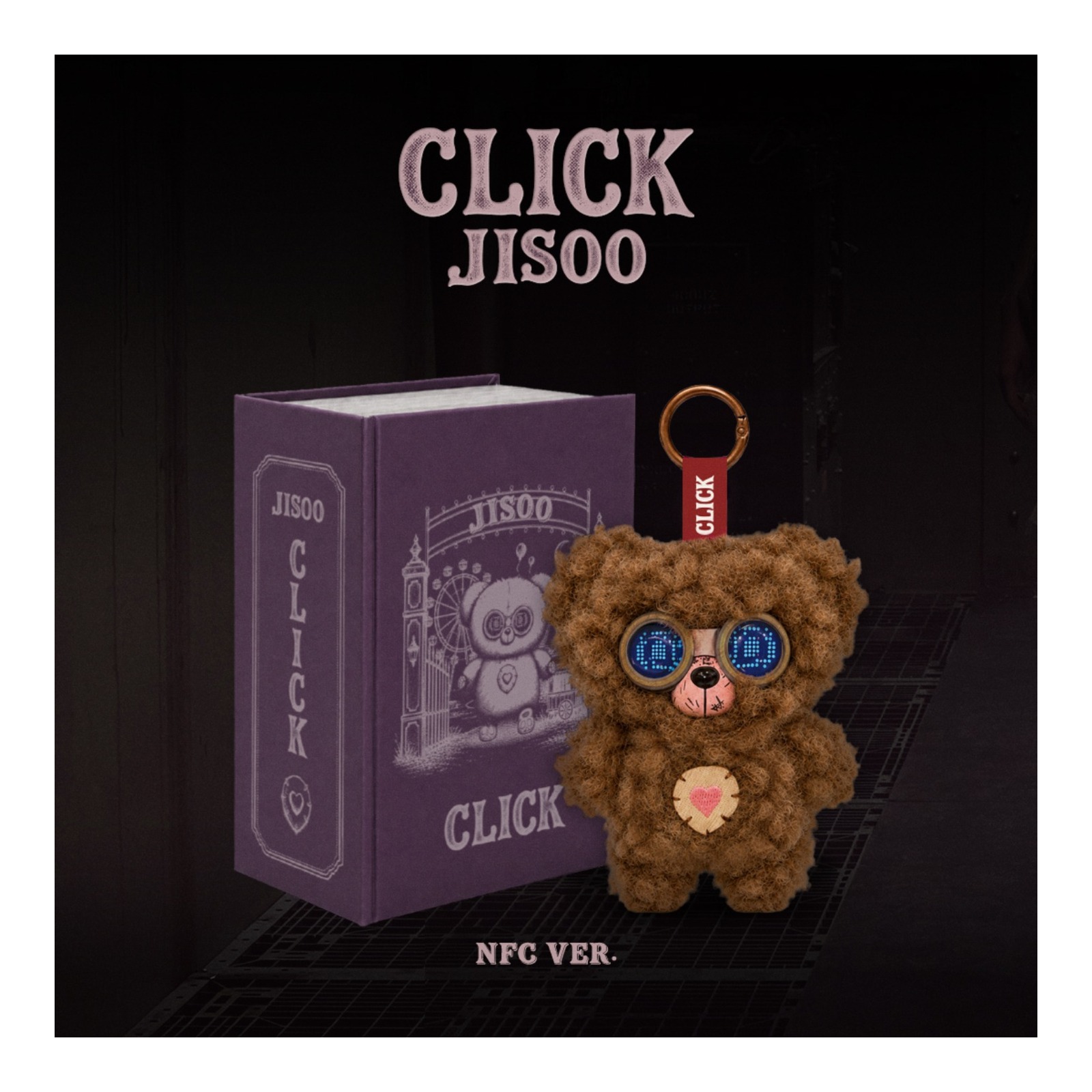 JISOO Single Album [CLICK] CLICK BABY BEAR NFC VER. — Product image