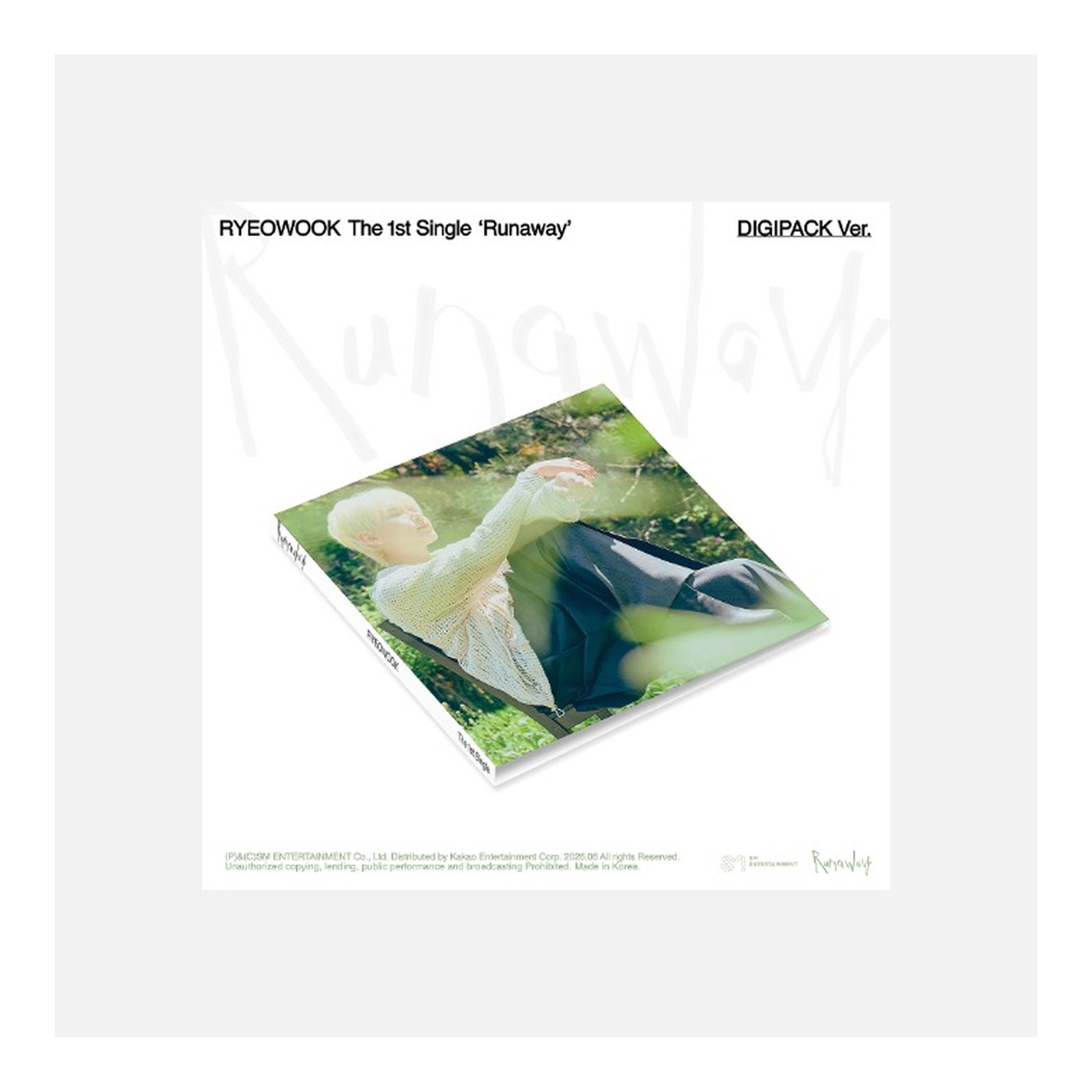 RYEOWOOK The 1st Single Album [Runaway] (DIGIPACK Ver.) — Product image