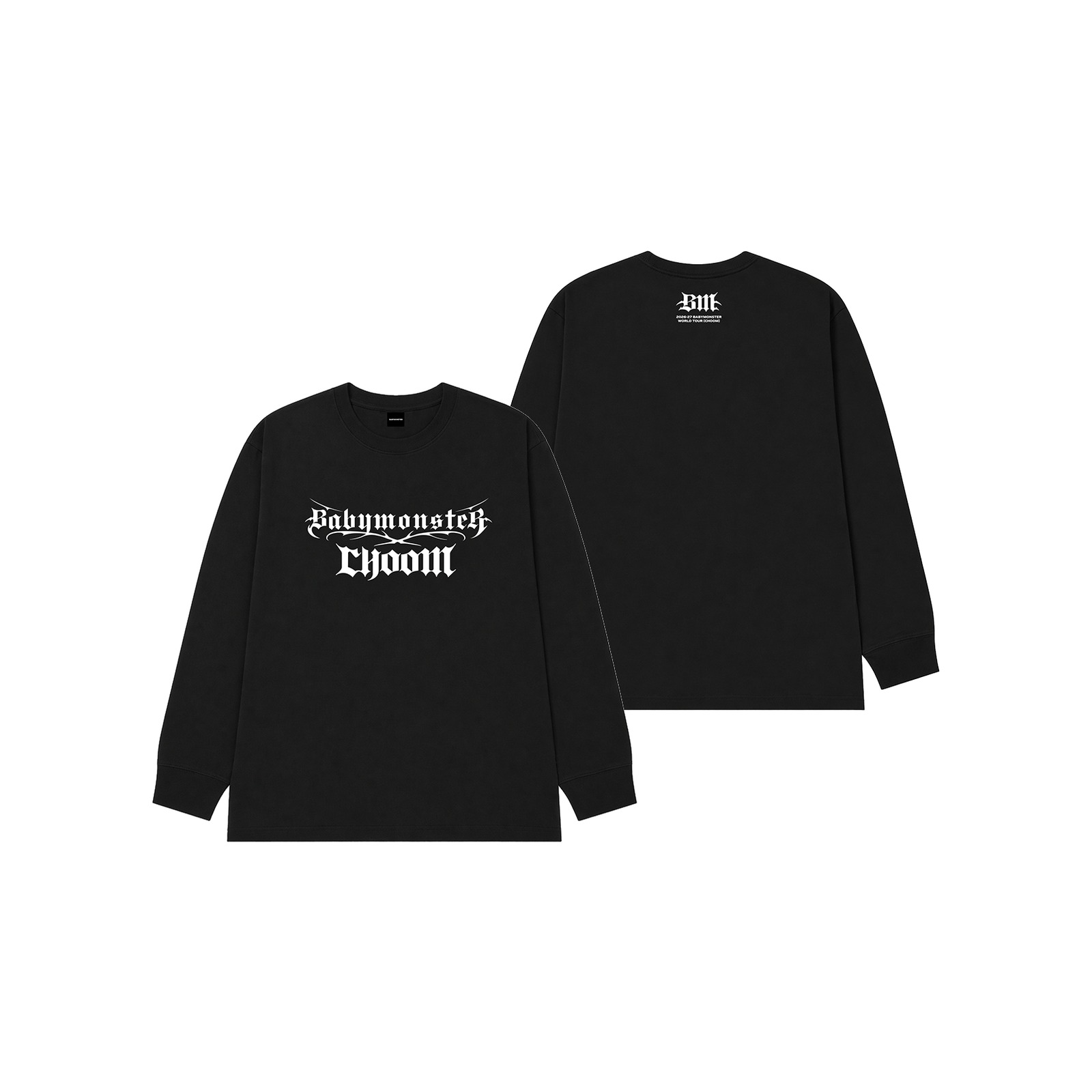 [CHOOMTOUR] BABYMONSTER LONG SLEEVE T-SHIRT — Product image