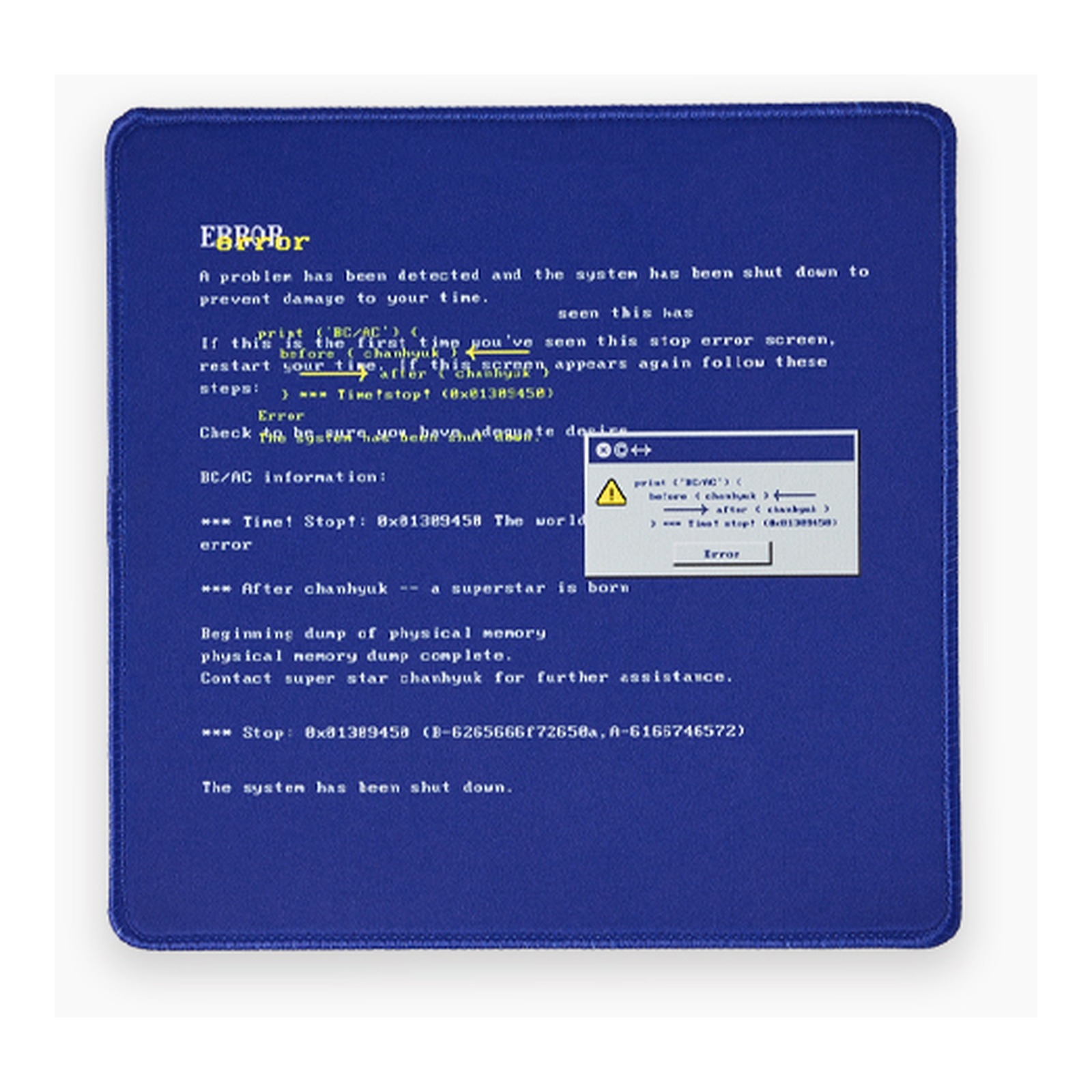 [ERROR] LEE CHANHYUK Mouse Pad — Product image