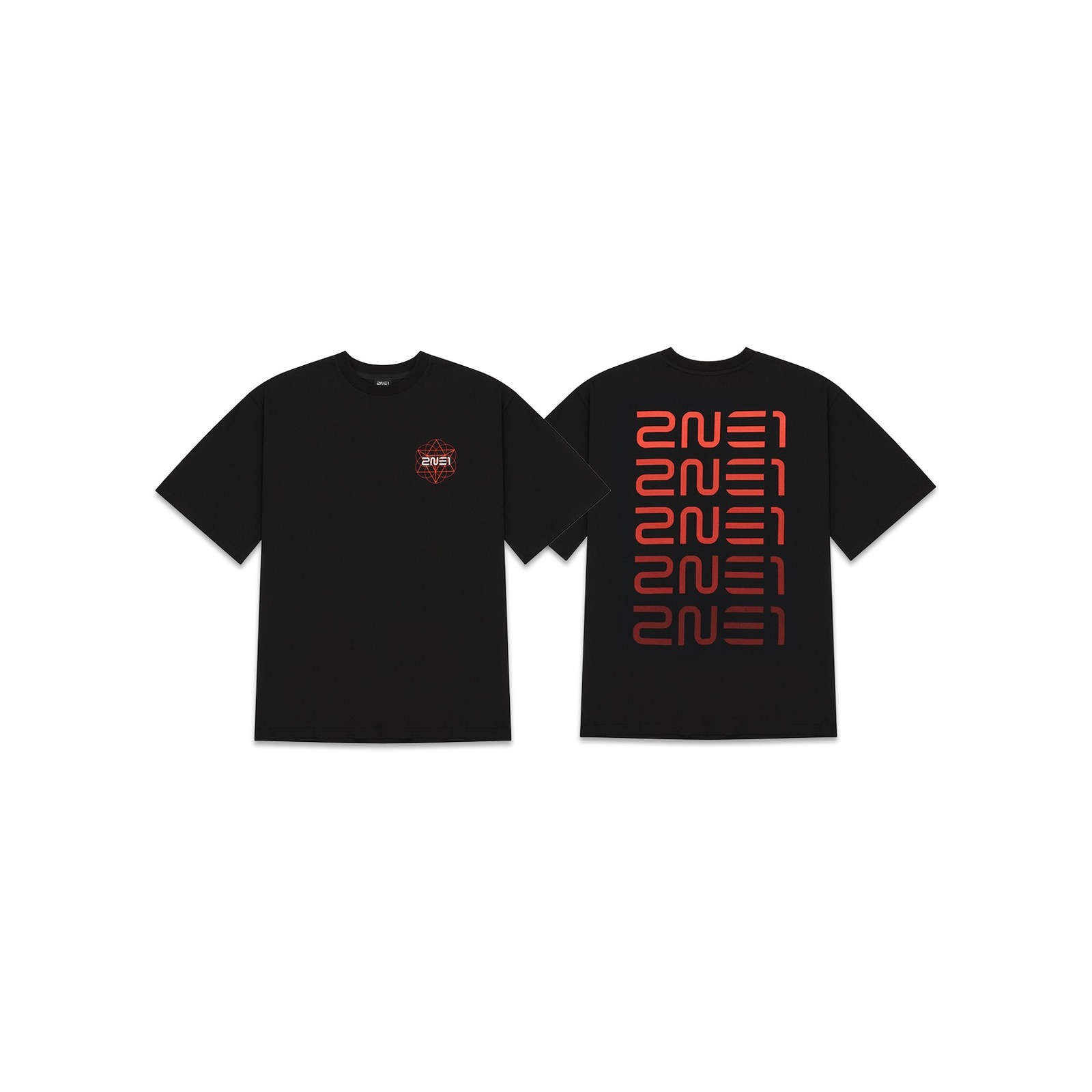 [WELCOMEBACK] 2NE1 LOGO T-SHIRT_BLACK — Product image