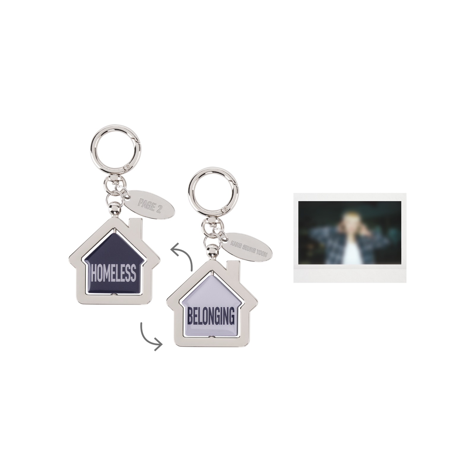 [PAGE2] KANG SEUNG YOON SPINNING KEYRING — Product image