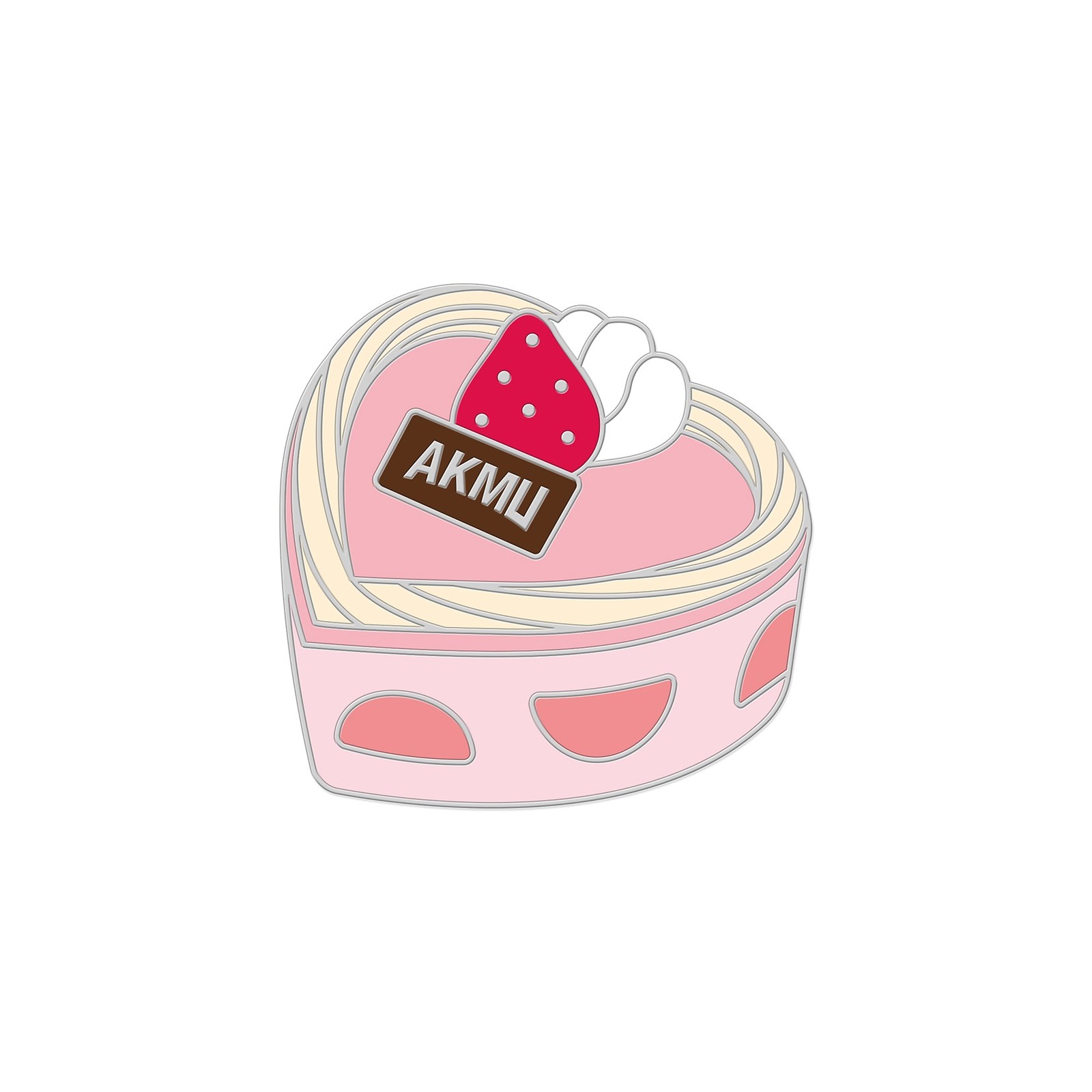 [10VE] AKMU LOVE EPISODE PEACE OF CAKE PIN BADGE — Product image