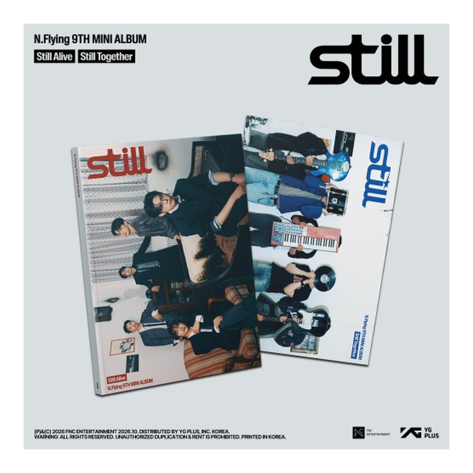 N.Flying 9th Mini Album [Still] - Still Alive Ver. / Still Together Ver. (SET) — Product image