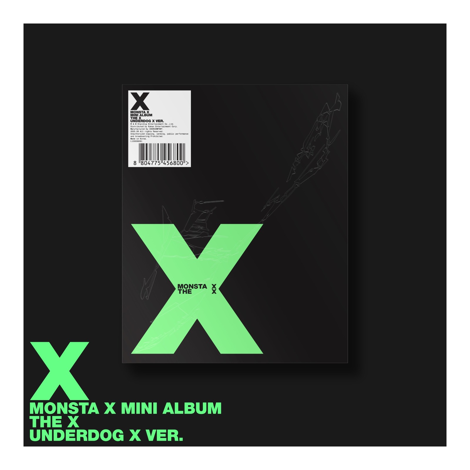 (UNDERDOG X VER.) MONSTA X MINI ALBUM THE X — Product image