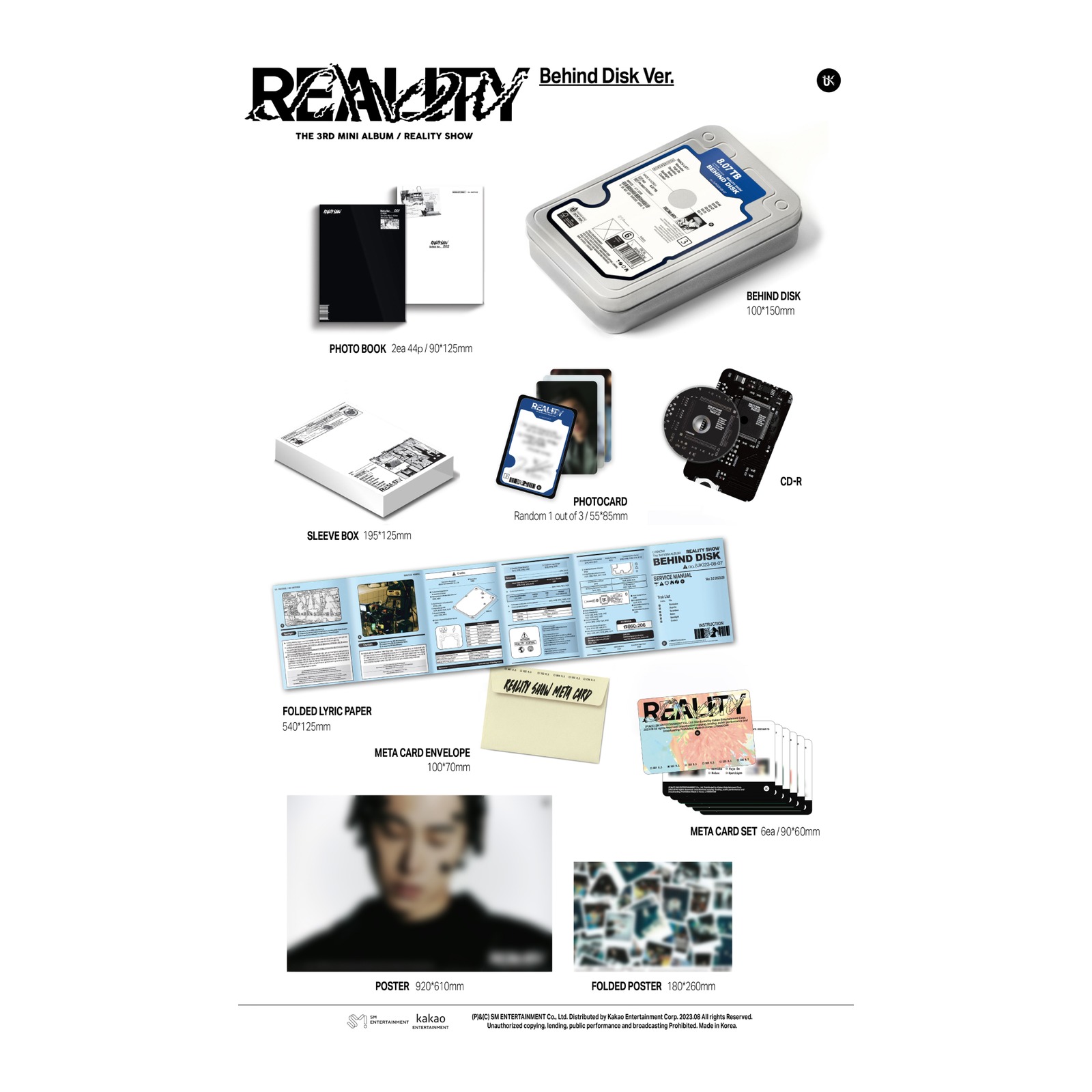 U-KNOW The 3rd Mini Album [Reality Show] (Behind Disk Ver.) (First Press Limited Edition) — Product image