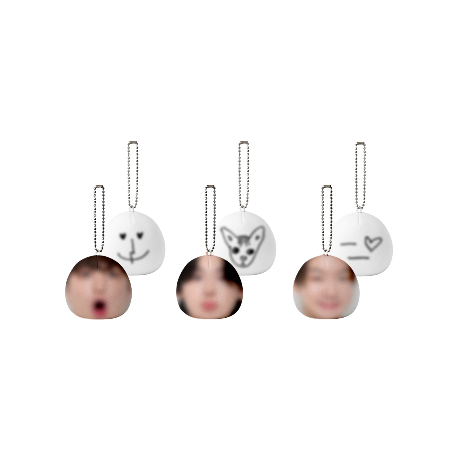 WINNER 11th ANNIVERSARY FACE DOLL KEYRING SET — Product image