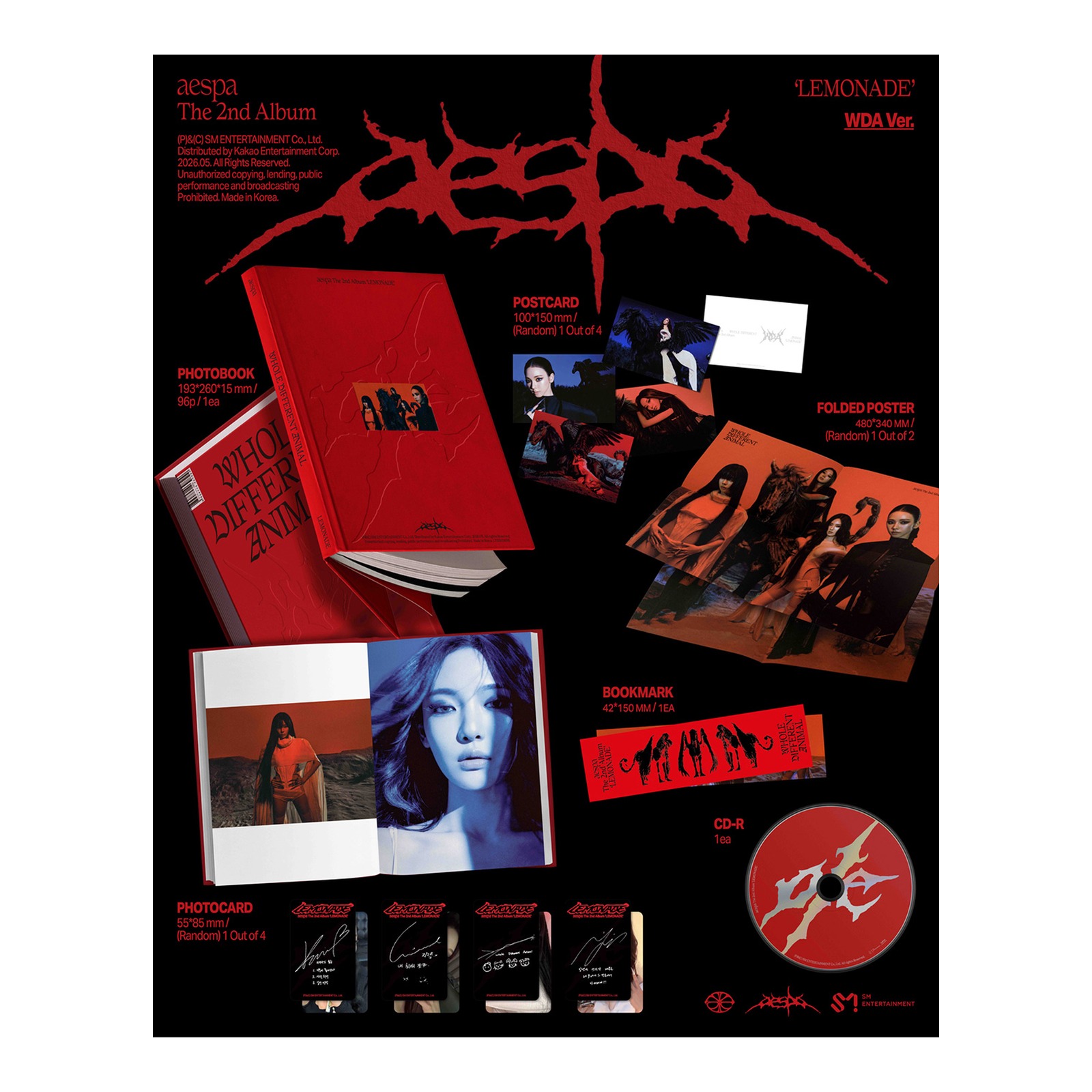 aespa The 2nd Album [LEMONADE] (WDA Ver.) — Product image