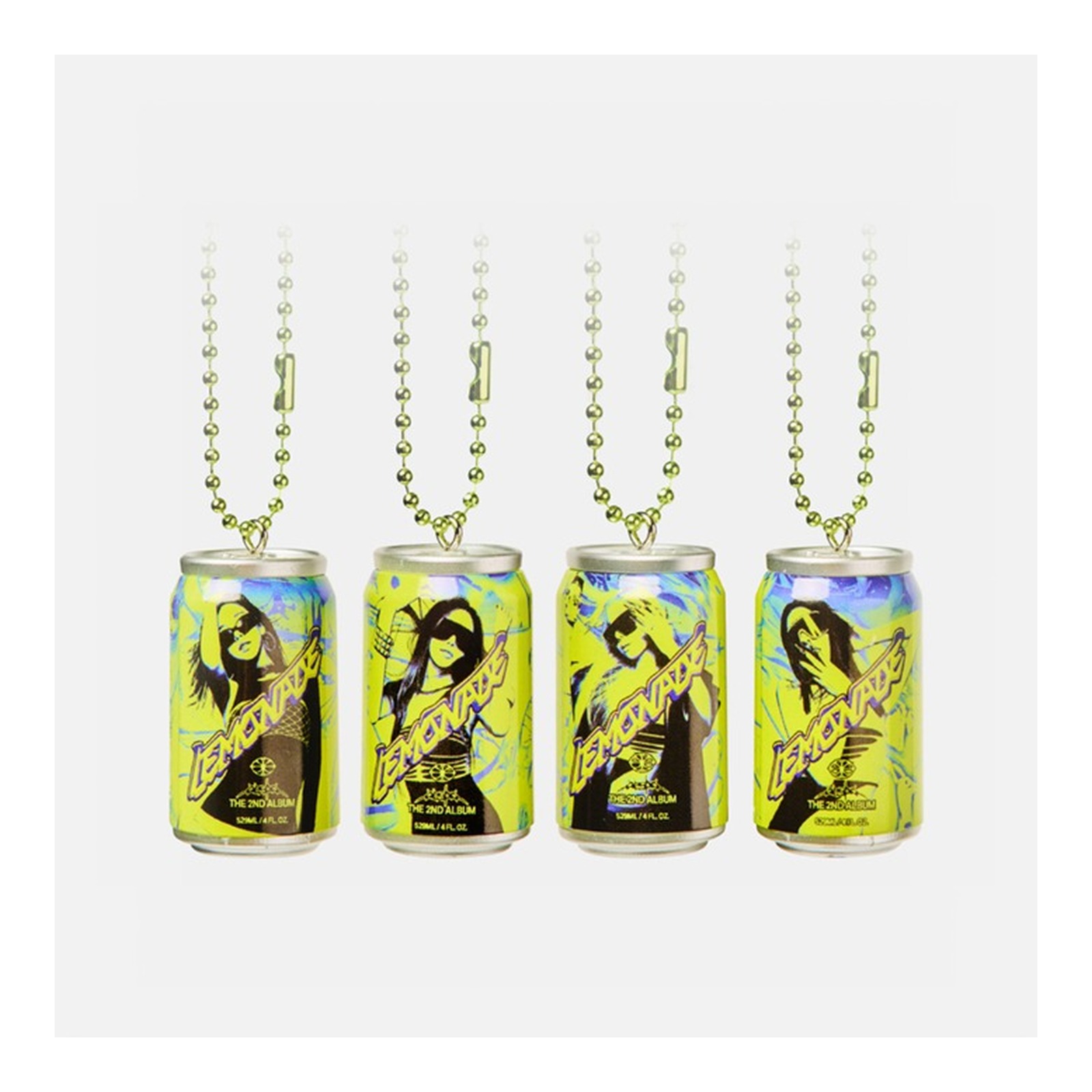 2026 aespa WEEK - MAKE IT LEMONADE RANDOM MINI CAN KEYRING (1 of 4 Random Designs, Not Selectable) — Product image