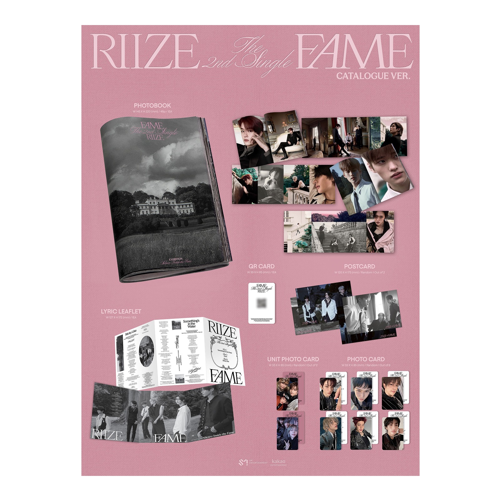 RIIZE The 2nd Single [Fame] (Catalogue Ver.) (SMART ALBUM) — Product image