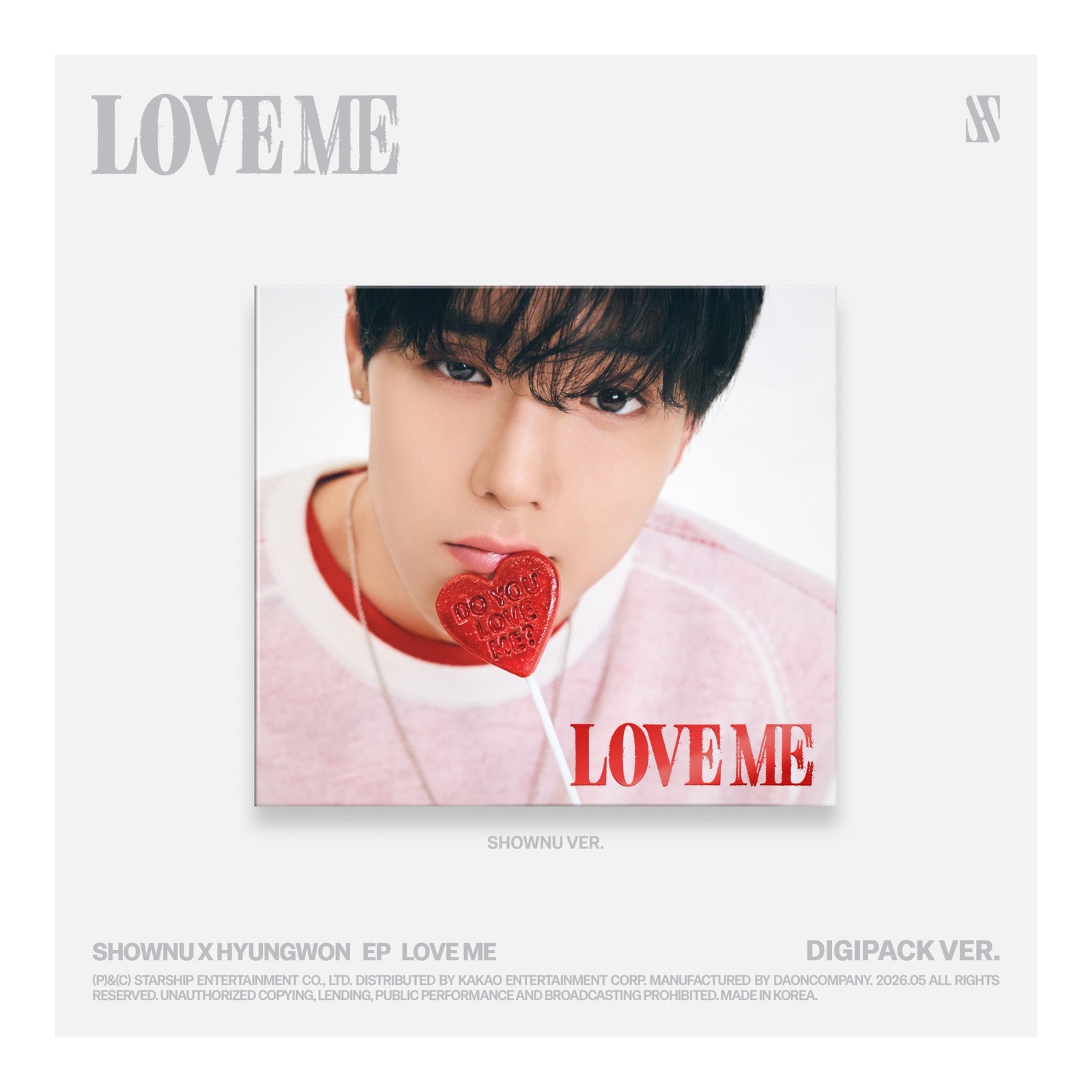 (DIGIPACK / SHOWNU VER.) SHOWNU X HYUNGWON EP LOVE ME — Product image