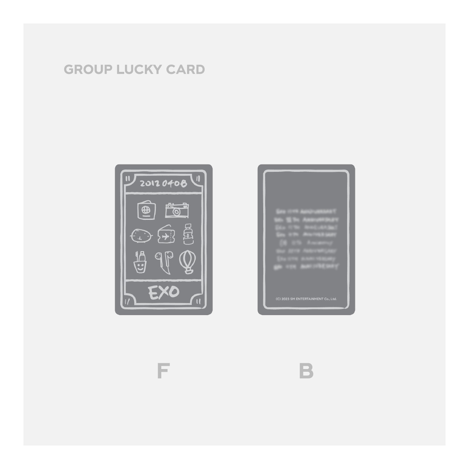 EXO 11th Anniversary Lucky Card Set — Product image
