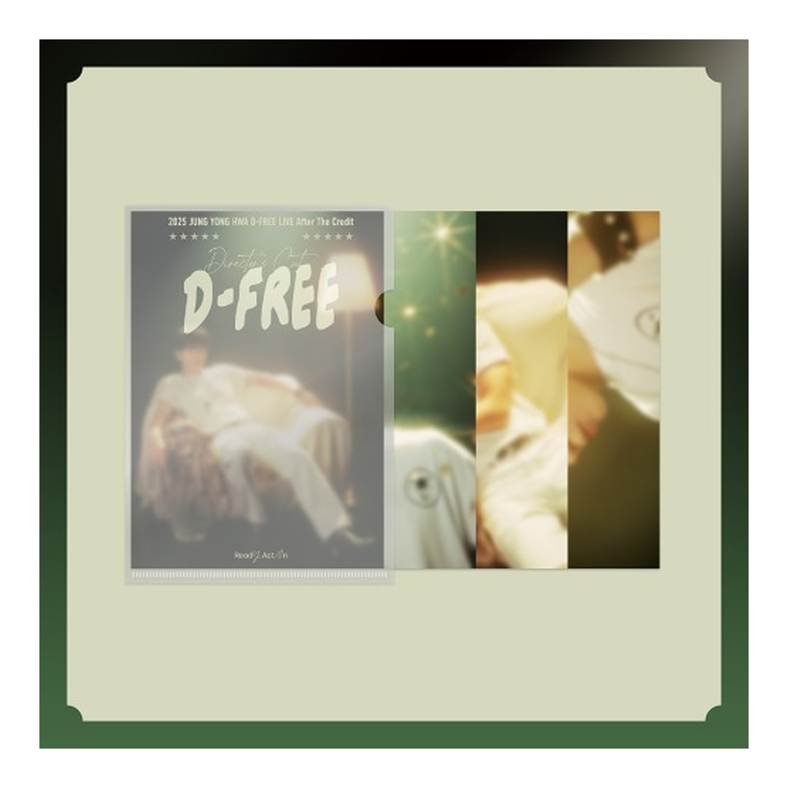 2025 JUNG YONG HWA D-FREE LIVE ‘Director’s Cut : After The Credit’ MD L HOLDER MINI POSTER SET — Product image
