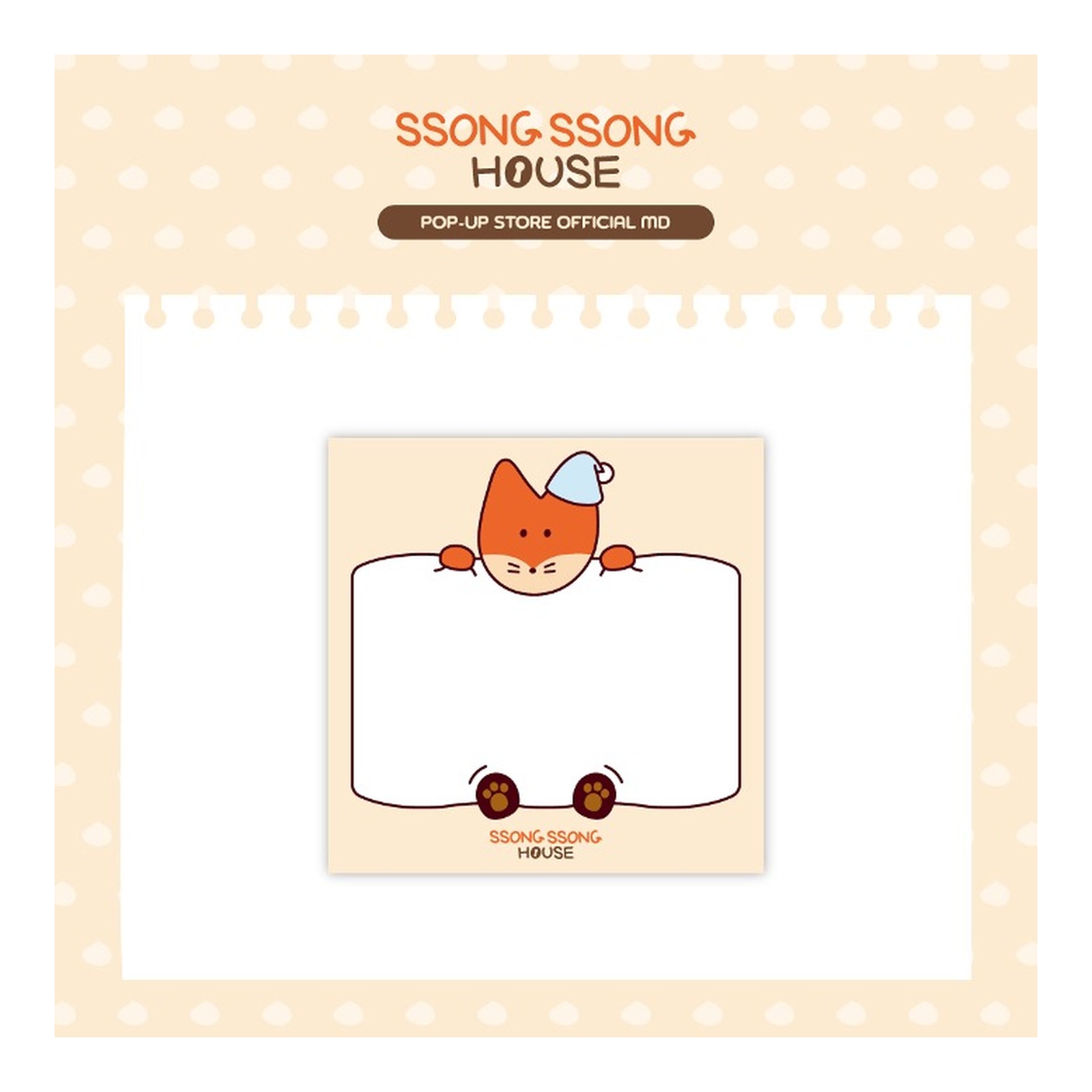 [INSEONG] SSONG-SSONG HOUSE Memo Pad — Product image