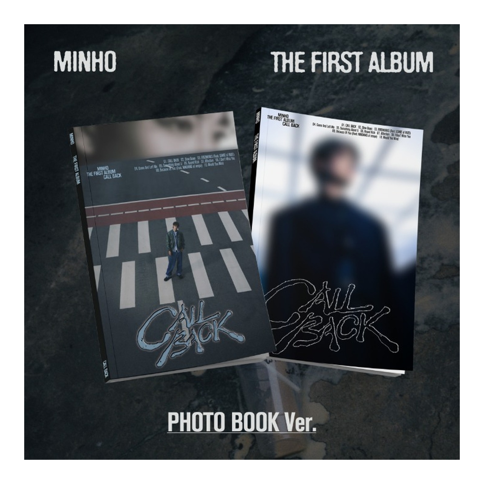 MINHO The 1st Album [CALL BACK] (Photo Book Ver.) (1 of 2 Covers, Not Selectable) — Product image