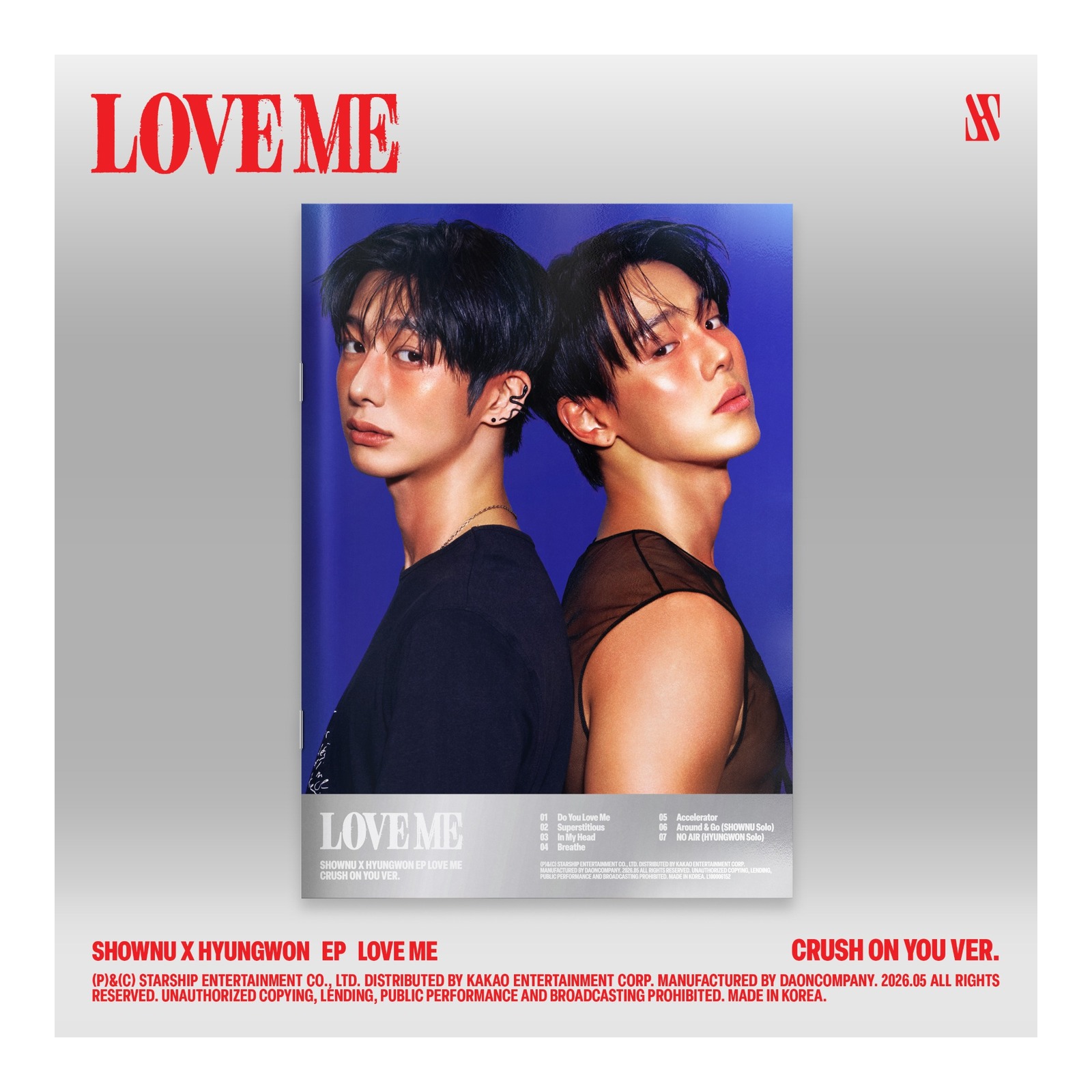 (CRUSH ON YOU VER.) SHOWNU X HYUNGWON EP LOVE ME — Product image