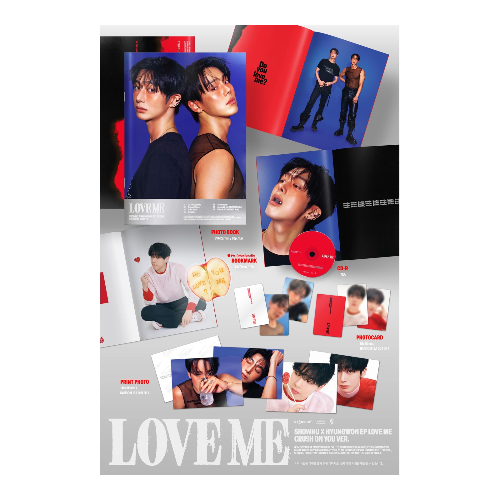 (CRUSH ON YOU VER.) SHOWNU X HYUNGWON EP LOVE ME — Product image
