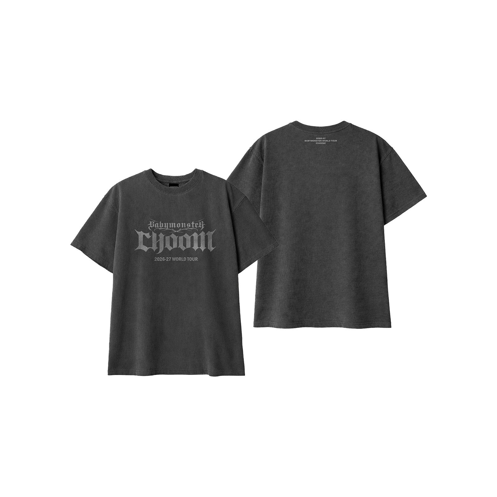 [CHOOMTOUR] BABYMONSTER PIGMENT T-SHIRT — Product image