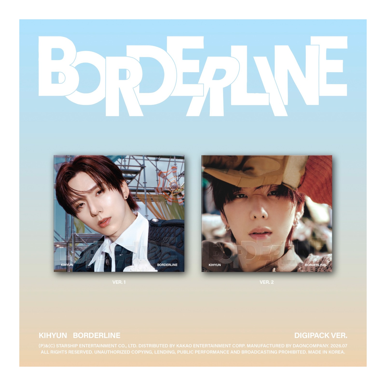 (DIGIPACK SET) KIHYUN EP BORDERLINE — Product image