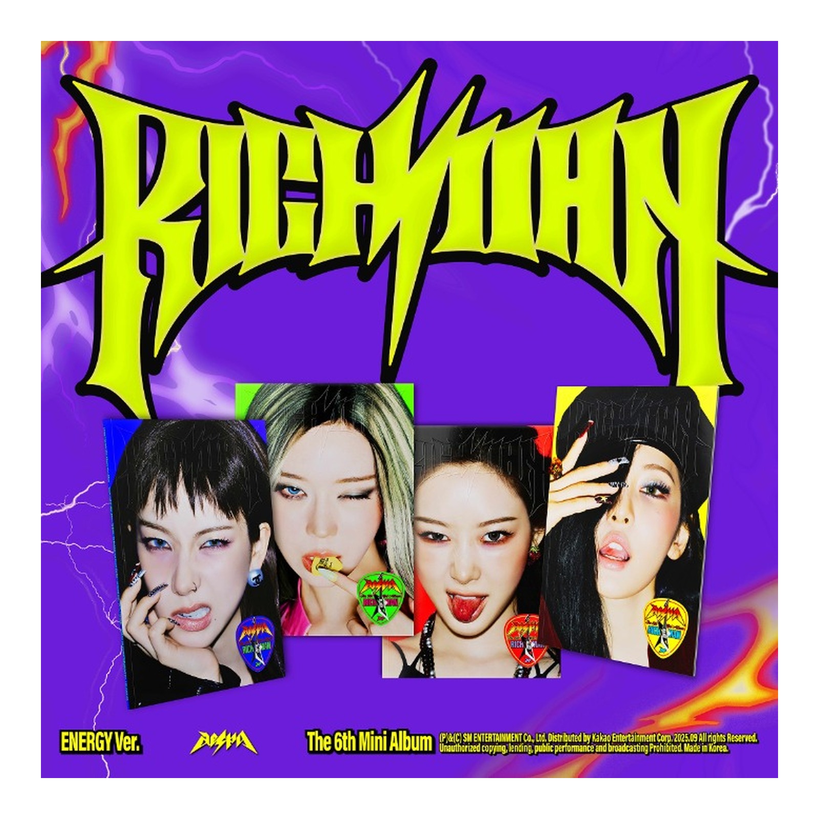 aespa The 6th Mini Album [Rich Man] (ENERGY Ver.) (1 of 4 Covers, Not Selectable) — Product image