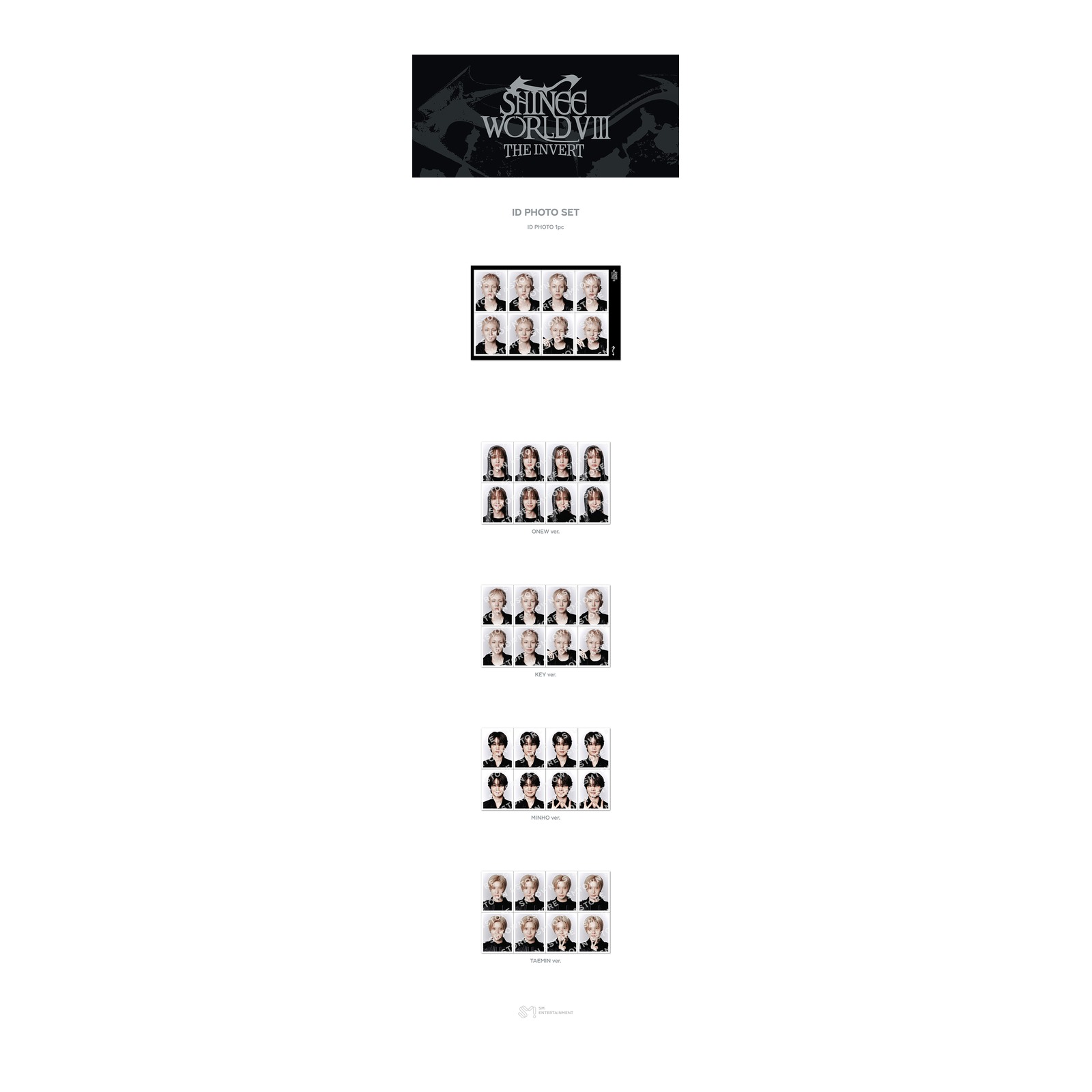 2026 SHINee WORLD VIII : [THE INVERT] ID PHOTO SET — Product image