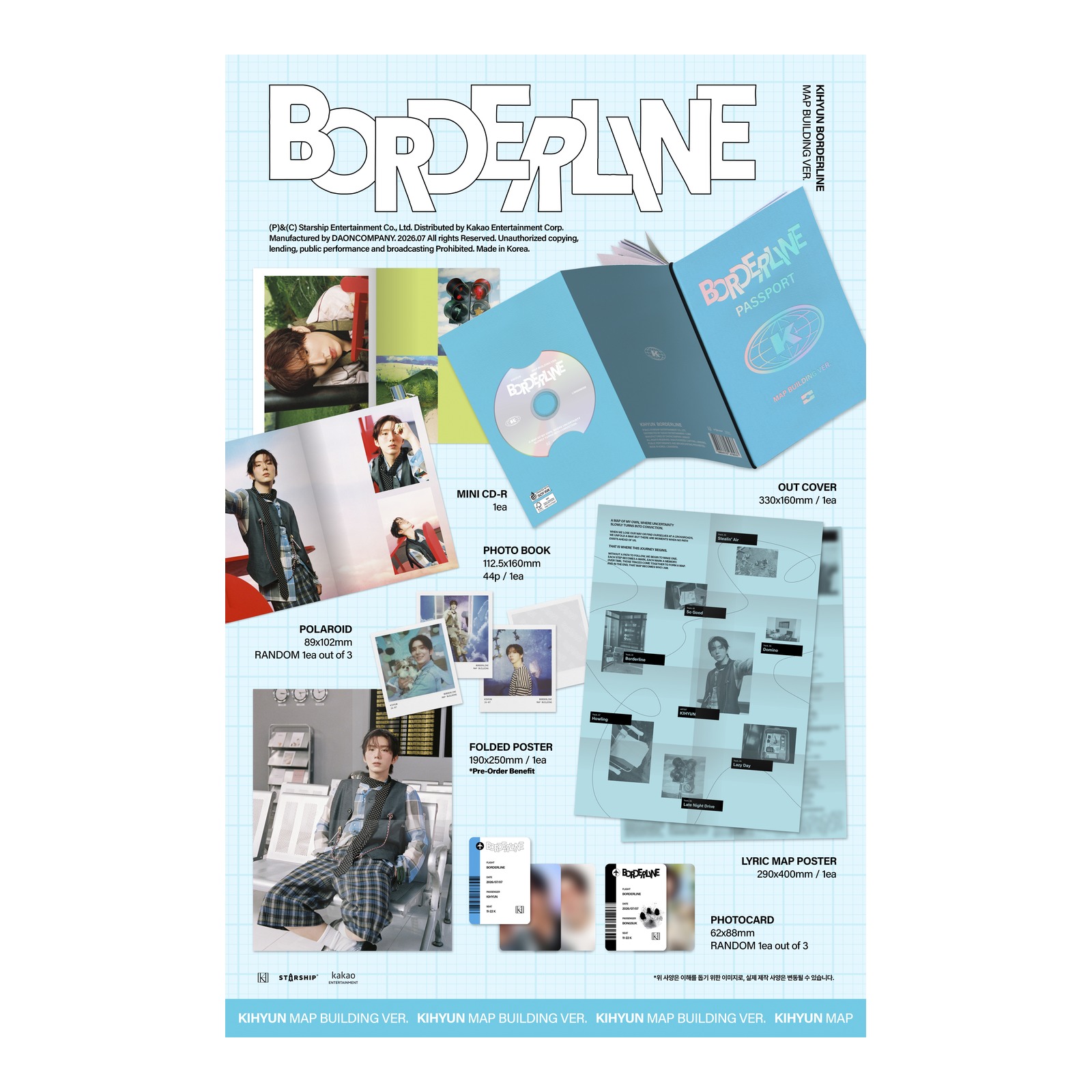 (MAP BUILDING VER.) KIHYUN EP BORDERLINE — Product image