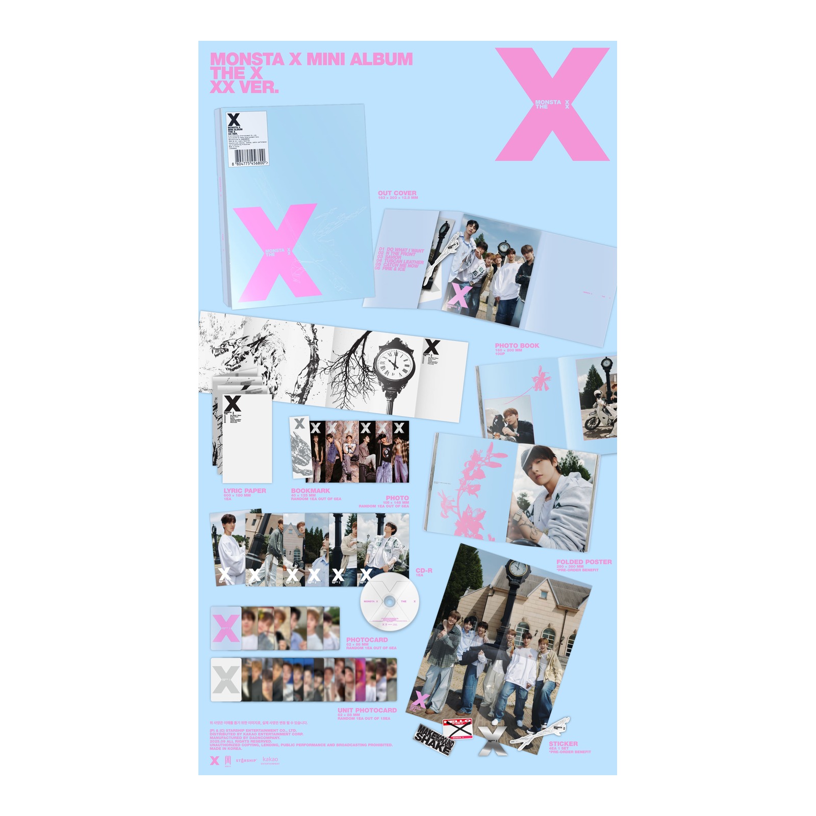 (XX VER.) MONSTA X MINI ALBUM THE X — Product image