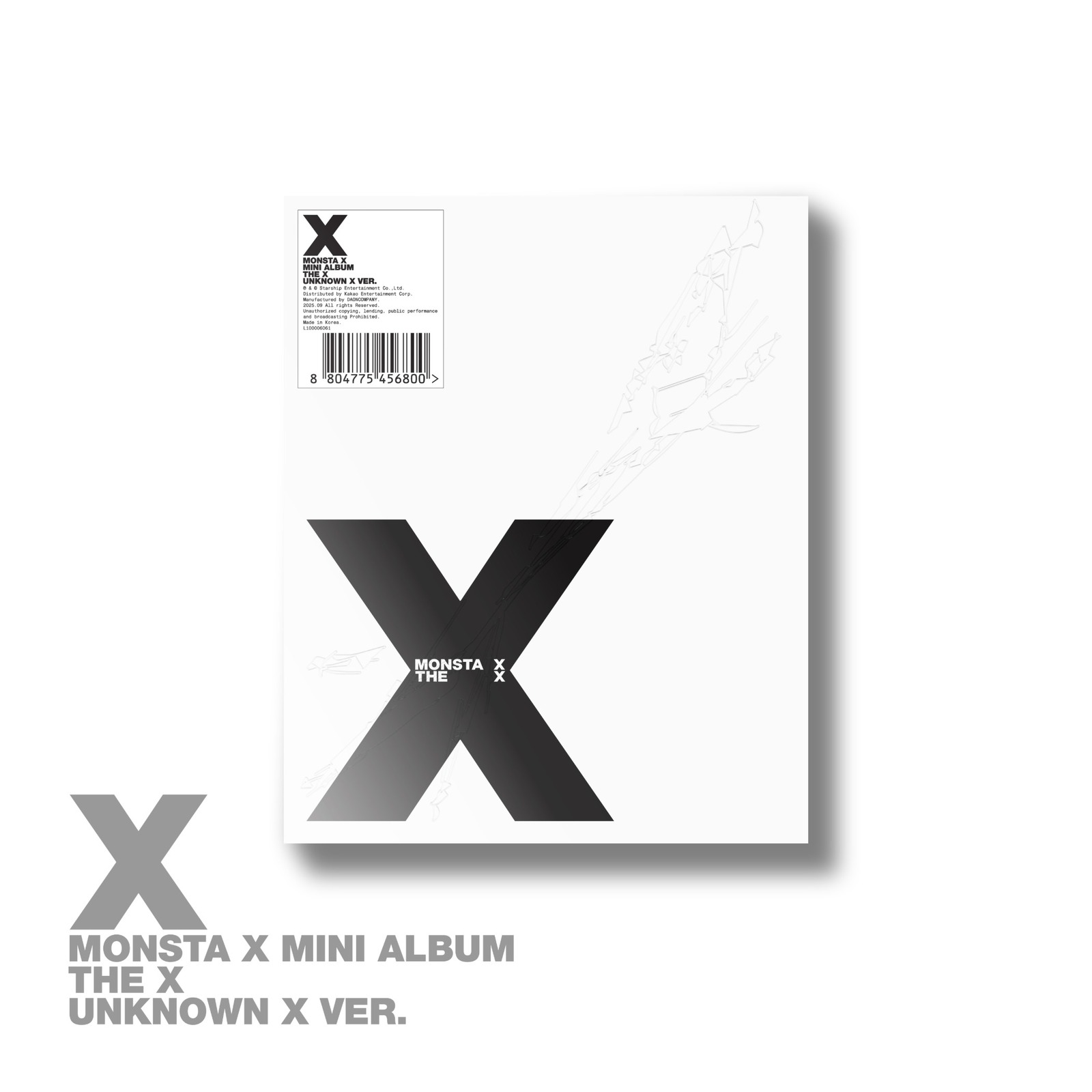 (UNKNOWN X VER.) MONSTA X MINI ALBUM THE X — Product image