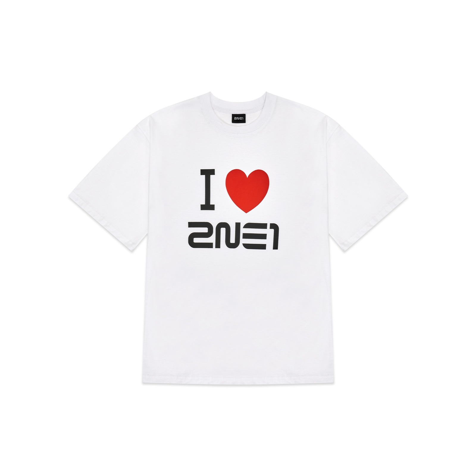 [WELCOMEBACK] 2NE1 I LOVE T-SHIRT_WHITE — Product image