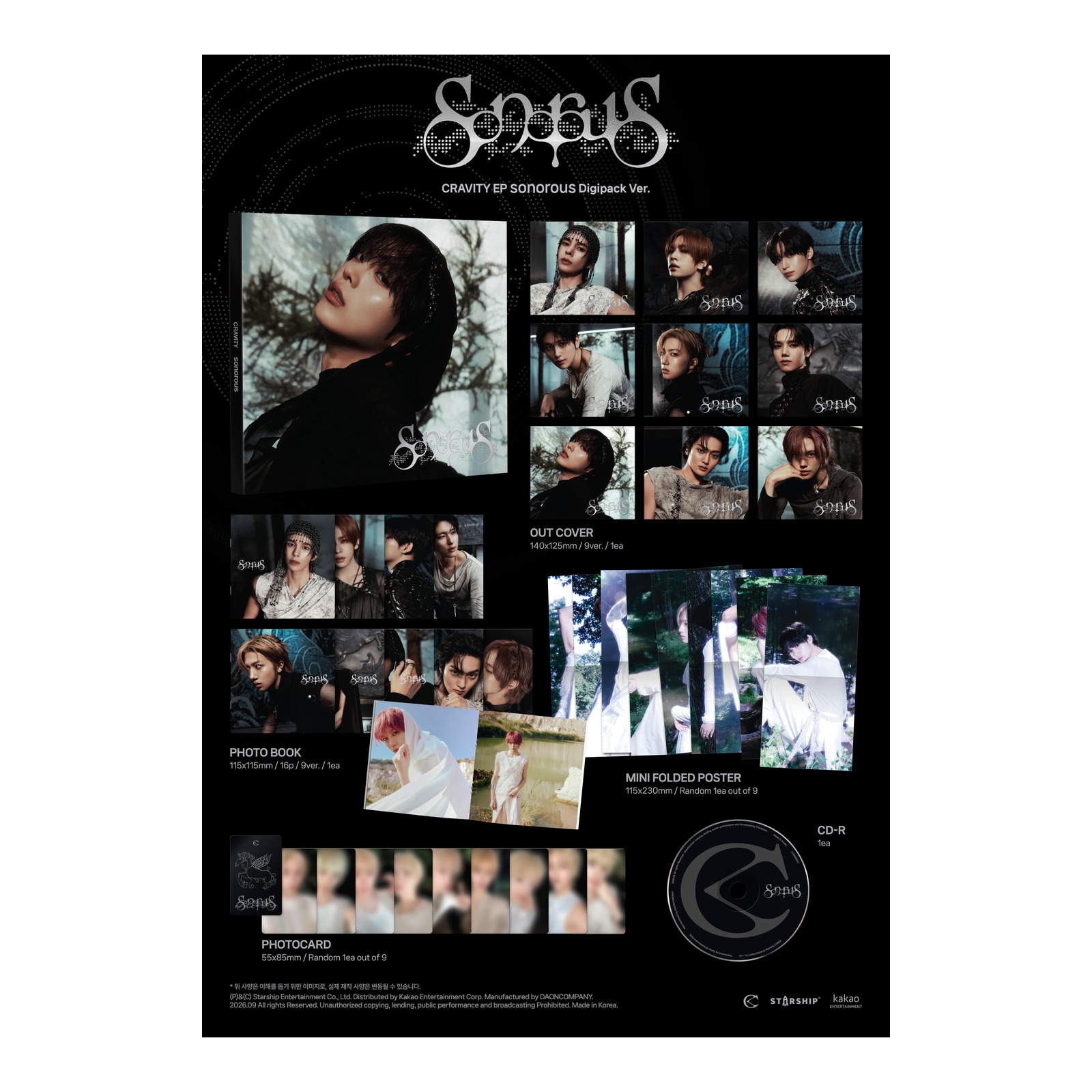 CRAVITY EP sonorous (DIGIPACK / ALLEN) — Product image