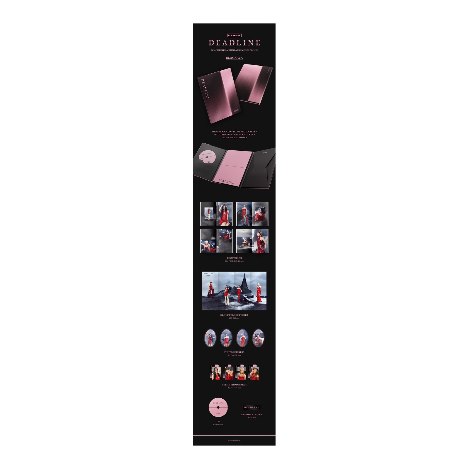 BLACKPINK 3rd MINI ALBUM [DEADLINE] BLACK Ver. — Product image