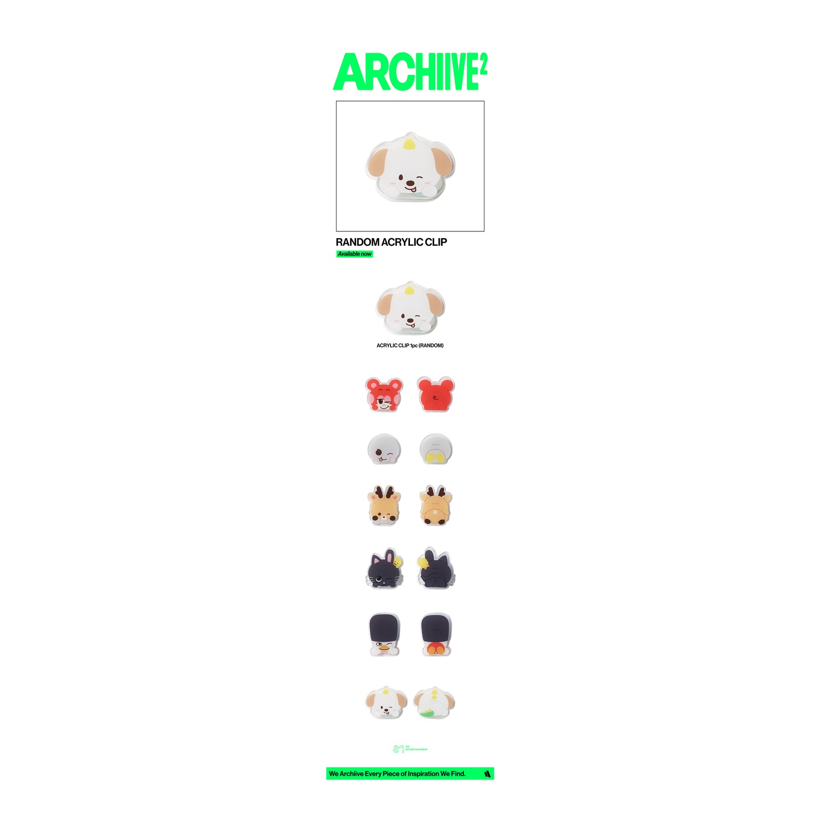 2026 RIIZE POP-UP [ARCHIIVE2] RANDOM ACRYLIC CLIP — Product image